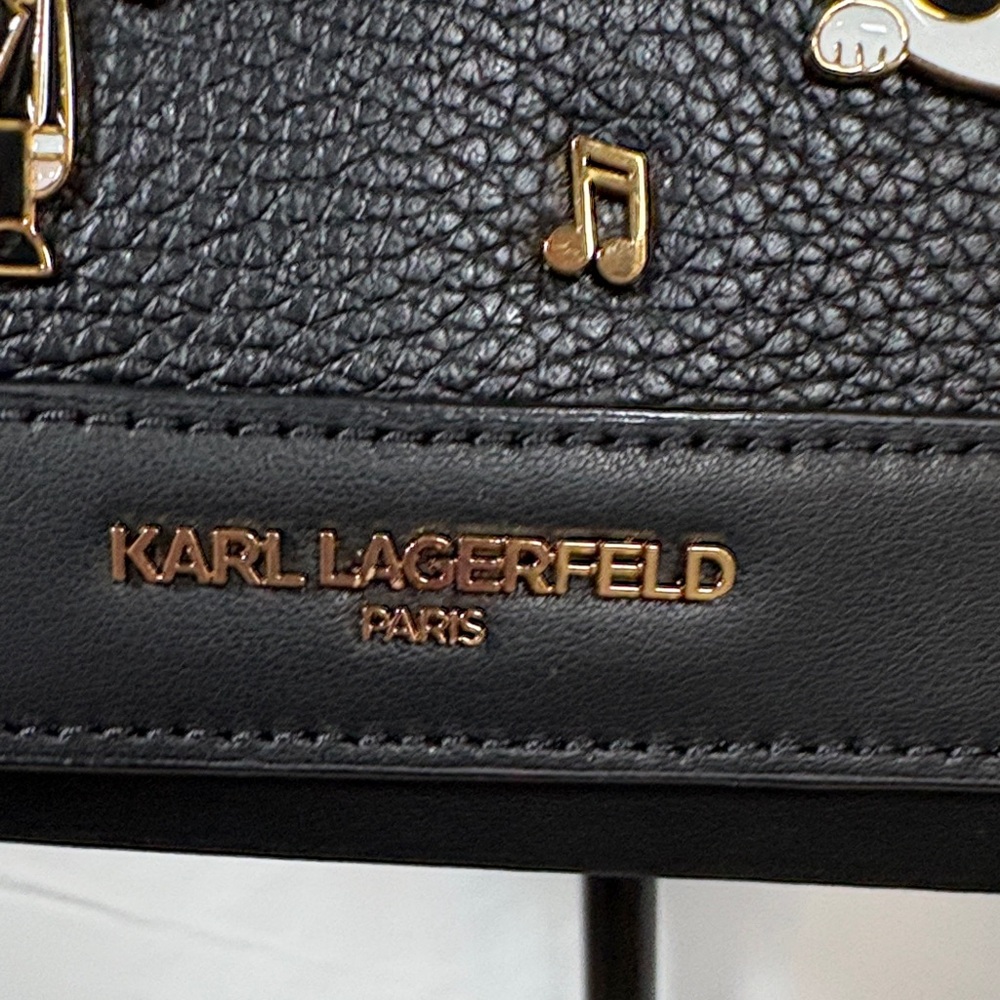 Karl Lagerfeld Black Embellished Crossbody Bag - Picture 6 of 10